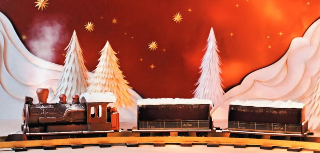 NOËL : Des fêtes ferroviaires avec 2 bûches&nbsp;locomotive