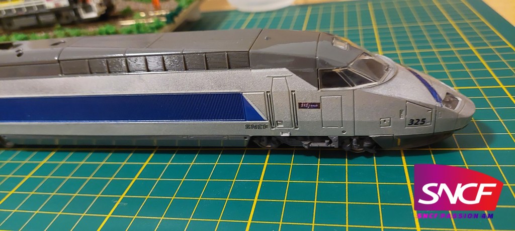 PROJET MOTRICE TGV 325 RECORD 1990 SNCF HO 1/87 N°3&nbsp;(fin)